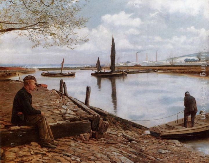 Charles Spencelayh Snodland Ferry, Kent